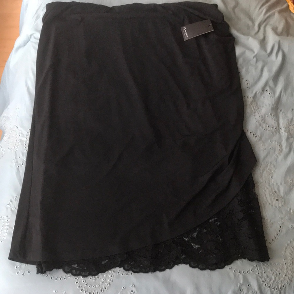 Eloquii black pencil skirt